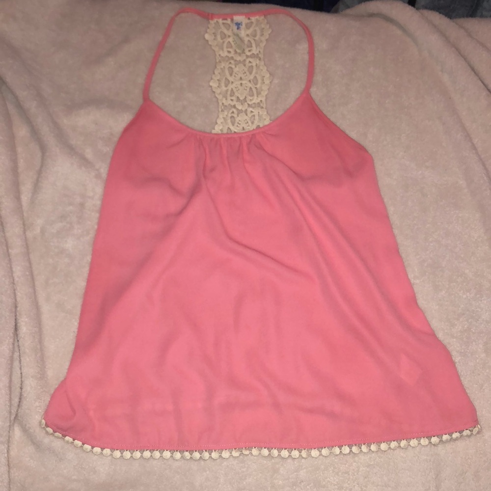 pink boutique racerback tank / camisole